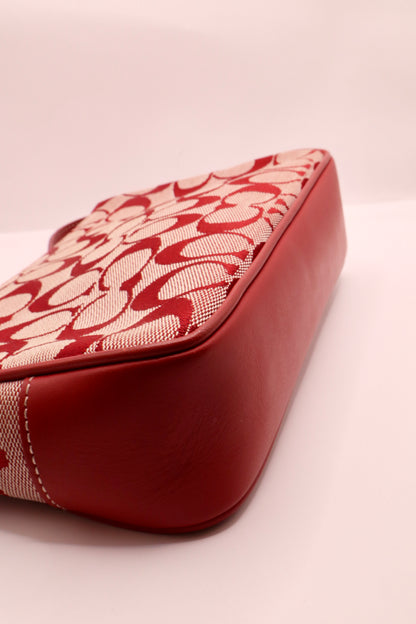 Coach 2001 Vintage Mini Pouch in Red - Girl Seazon