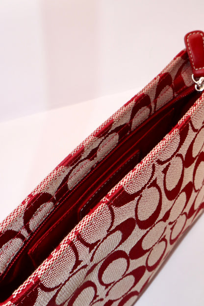 Coach 2001 Vintage Mini Pouch in Red - Girl Seazon