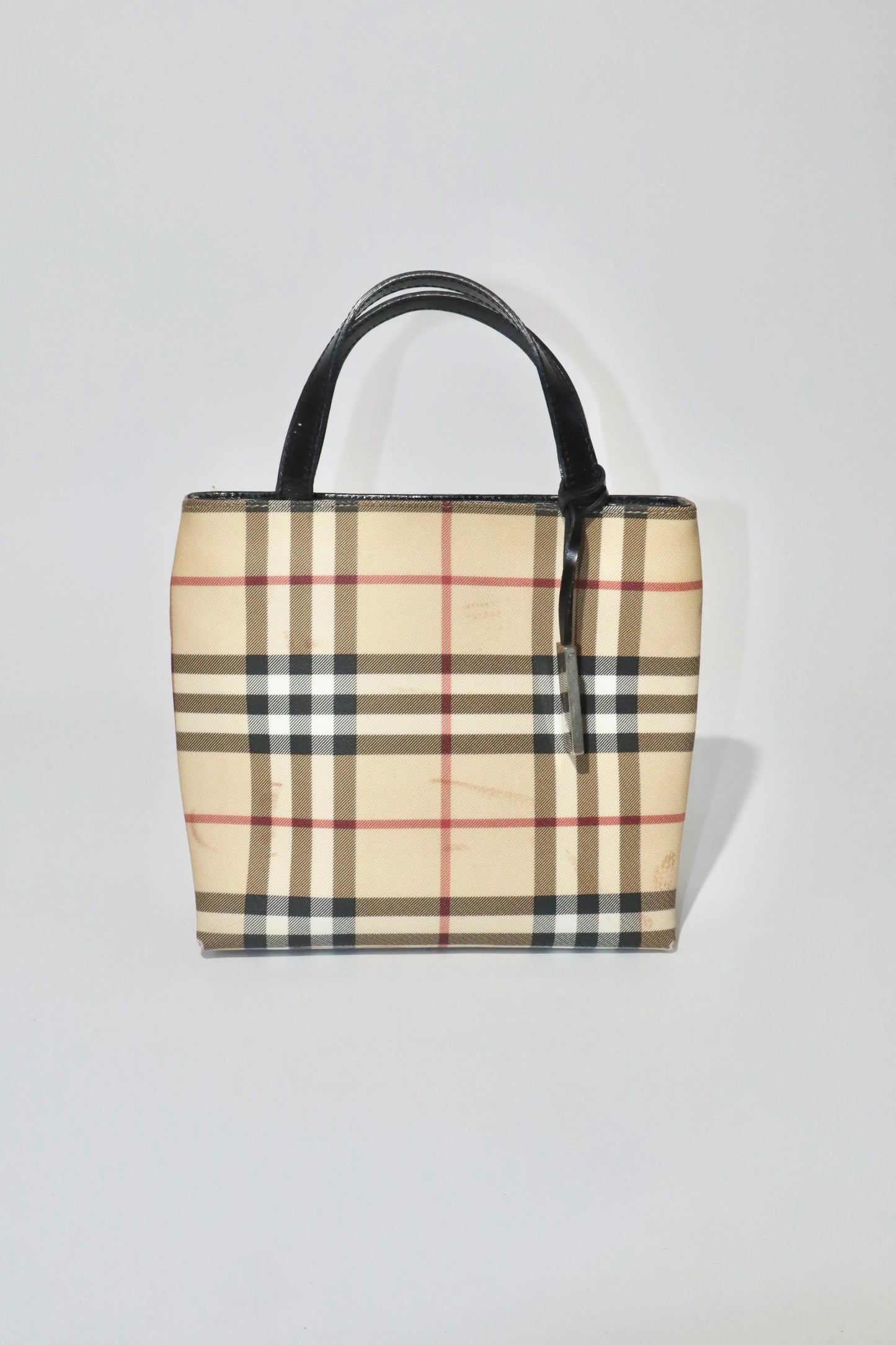 Burberry Beige Check Mini Tote Bag - Girl Seazon