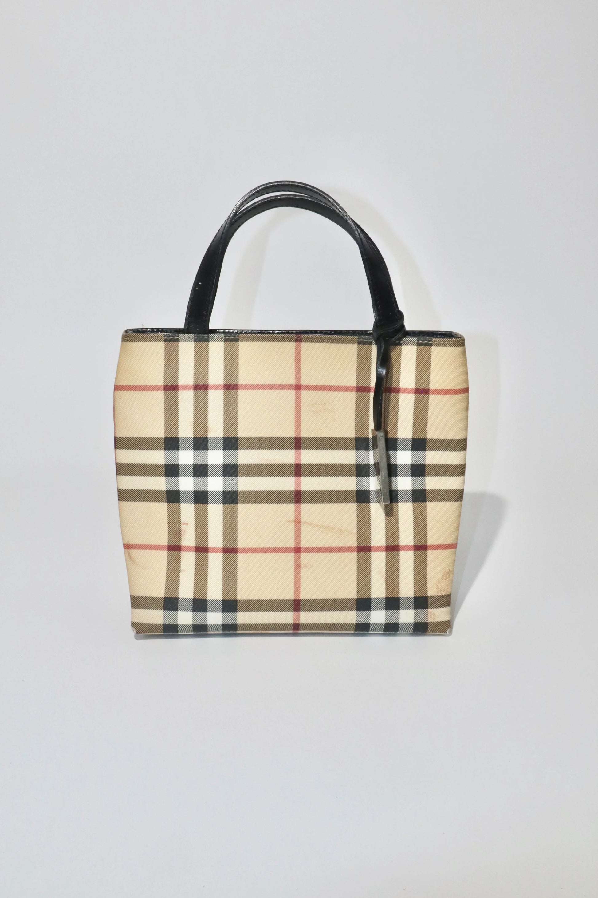 Burberry Beige Check Mini Tote Bag - Girl Seazon