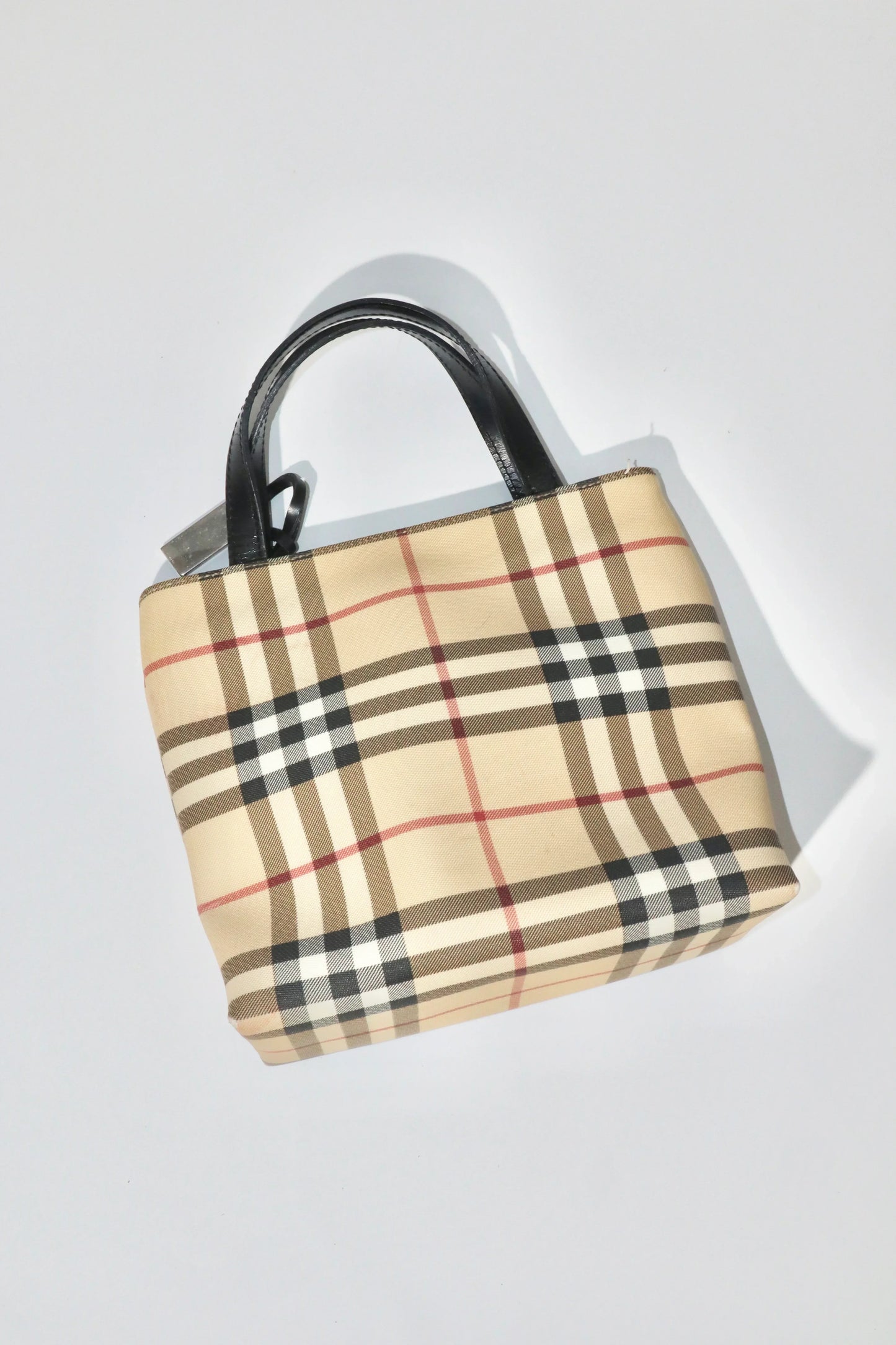Burberry Beige Check Mini Tote Bag - Girl Seazon