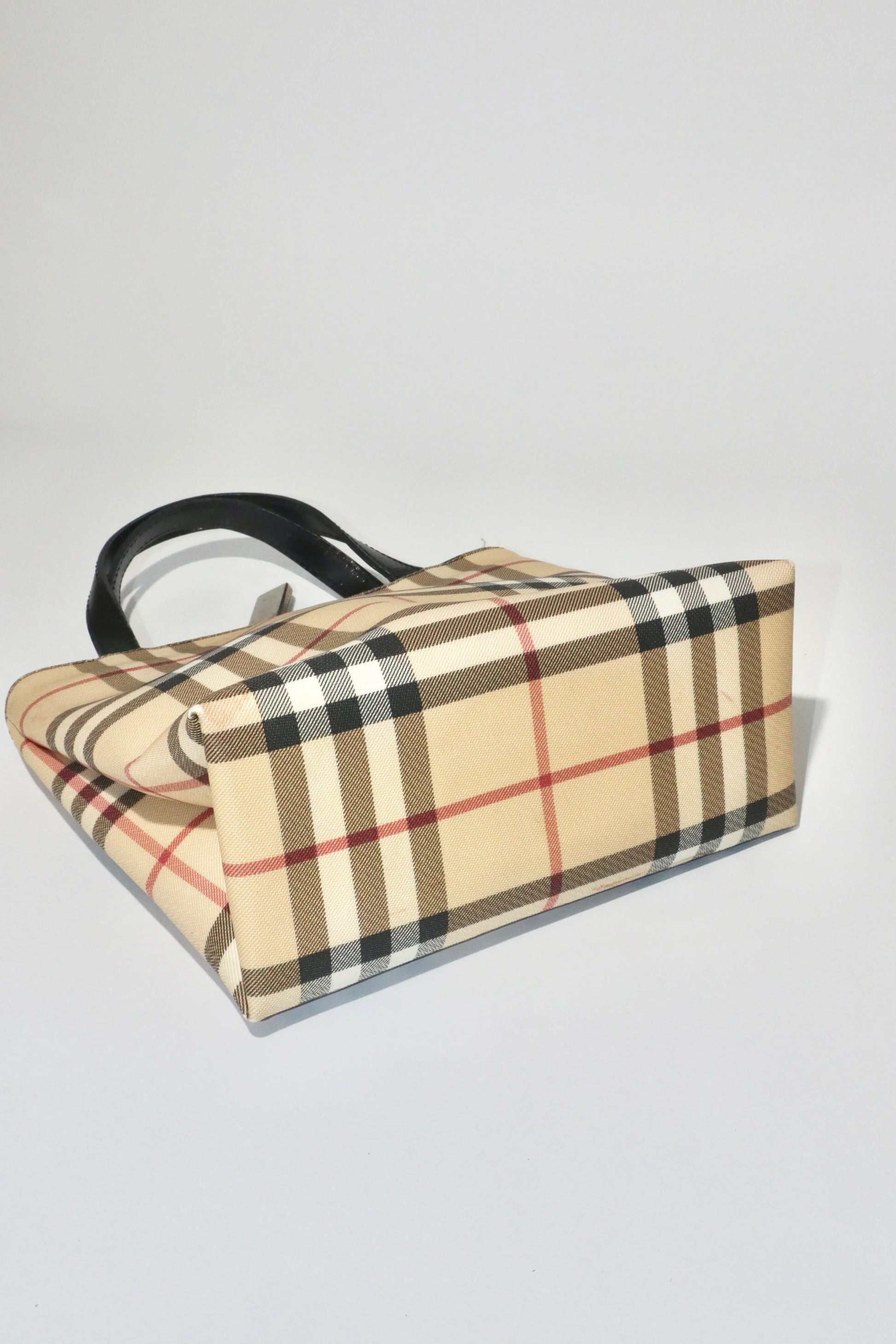 Burberry Beige Check Mini Tote Bag - Girl Seazon