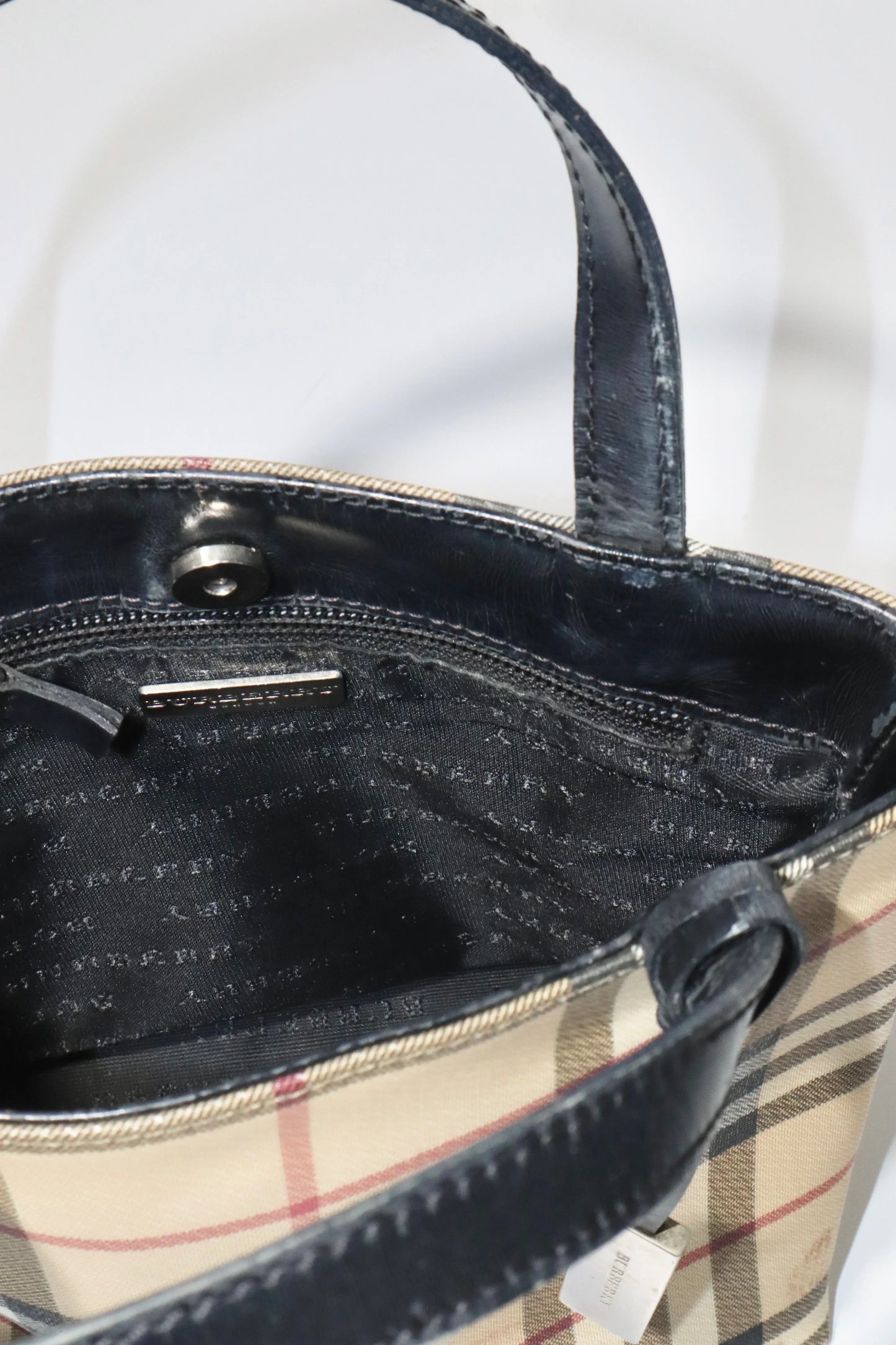 Burberry Beige Check Mini Tote Bag - Girl Seazon