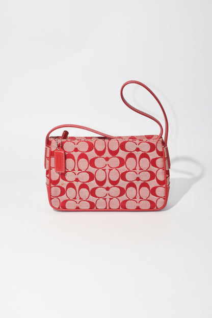 Coach Vintage 2001 Square Pouch in Red