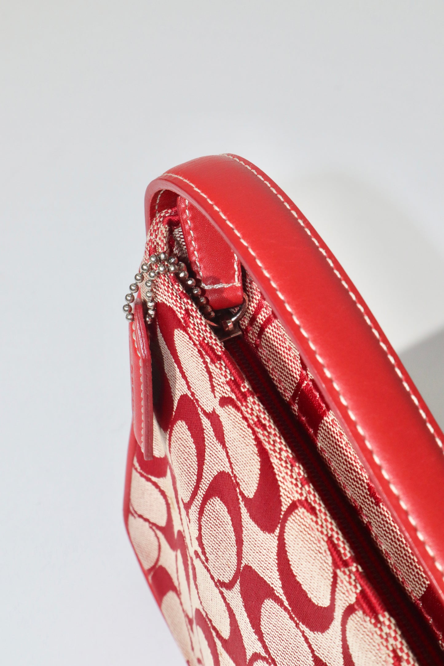 Coach Vintage 2001 Square Pouch in Red
