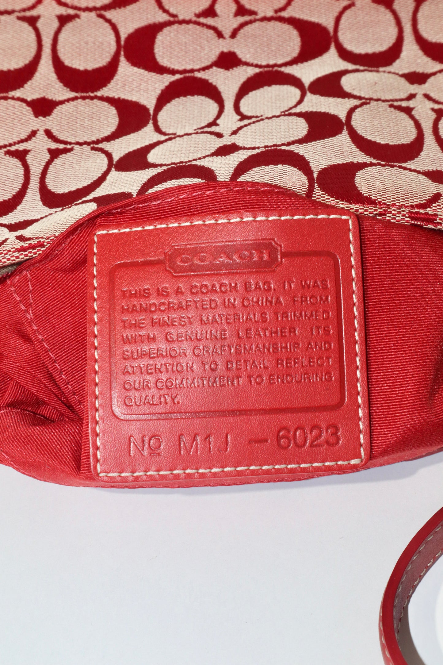 Coach Vintage 2001 Square Pouch in Red