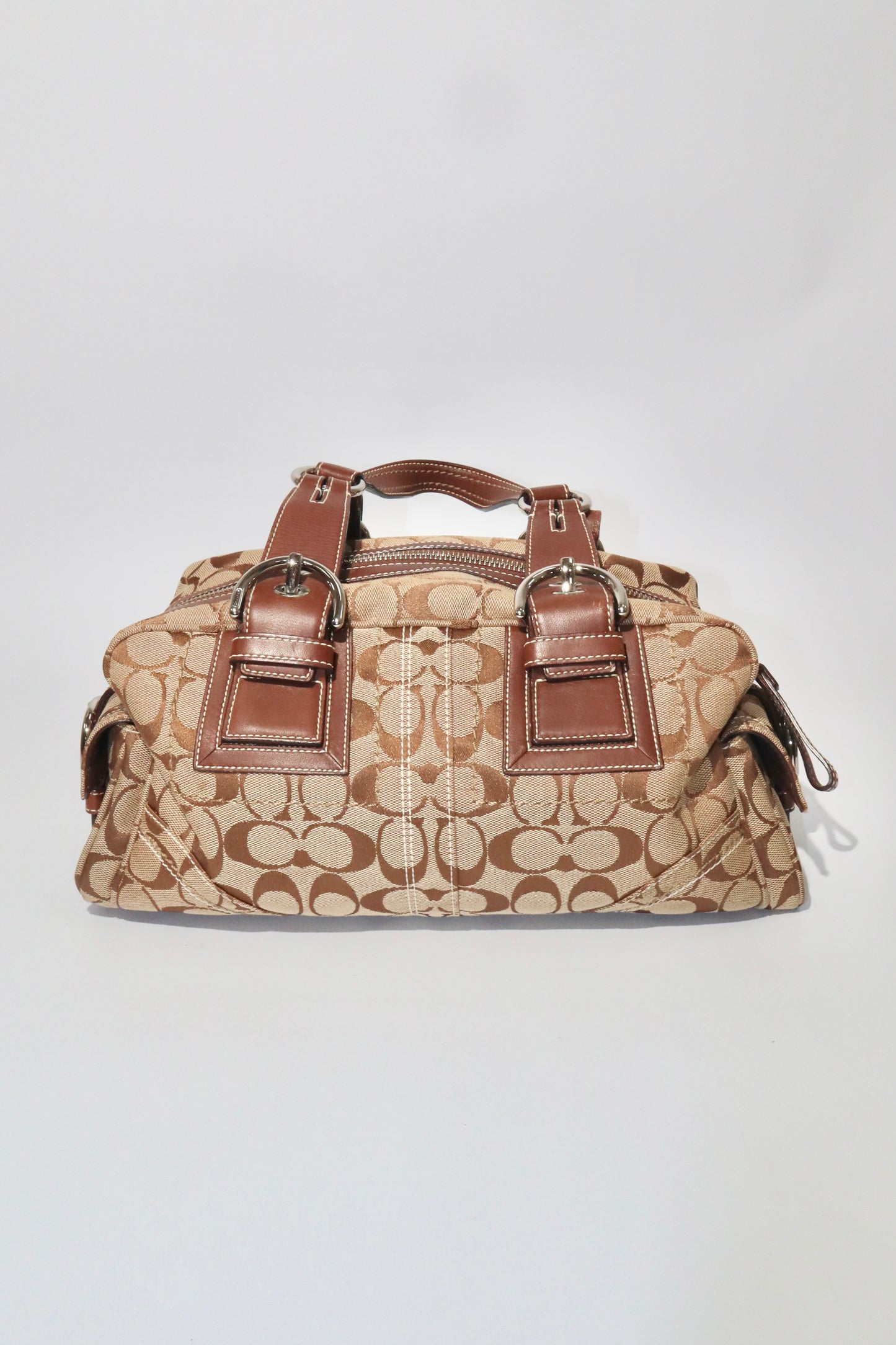 Coach Vintage Duffle Shoulder Bag in Brown - Girl Seazon
