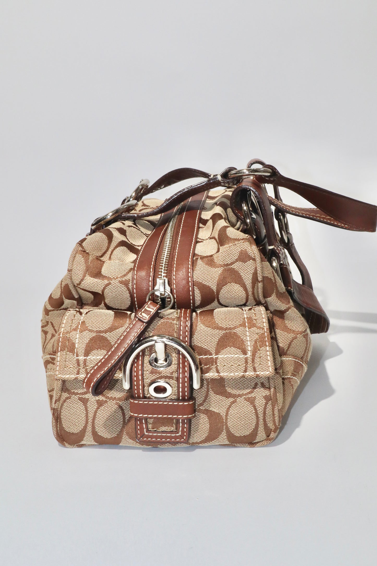Coach Vintage Duffle Shoulder Bag in Brown - Girl Seazon