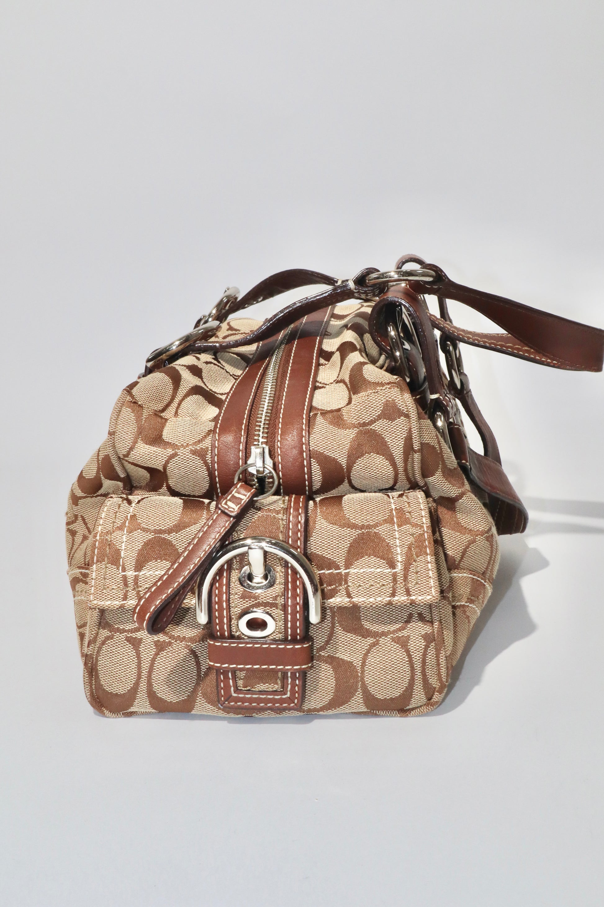 Coach Vintage Duffle Shoulder Bag in Brown - Girl Seazon