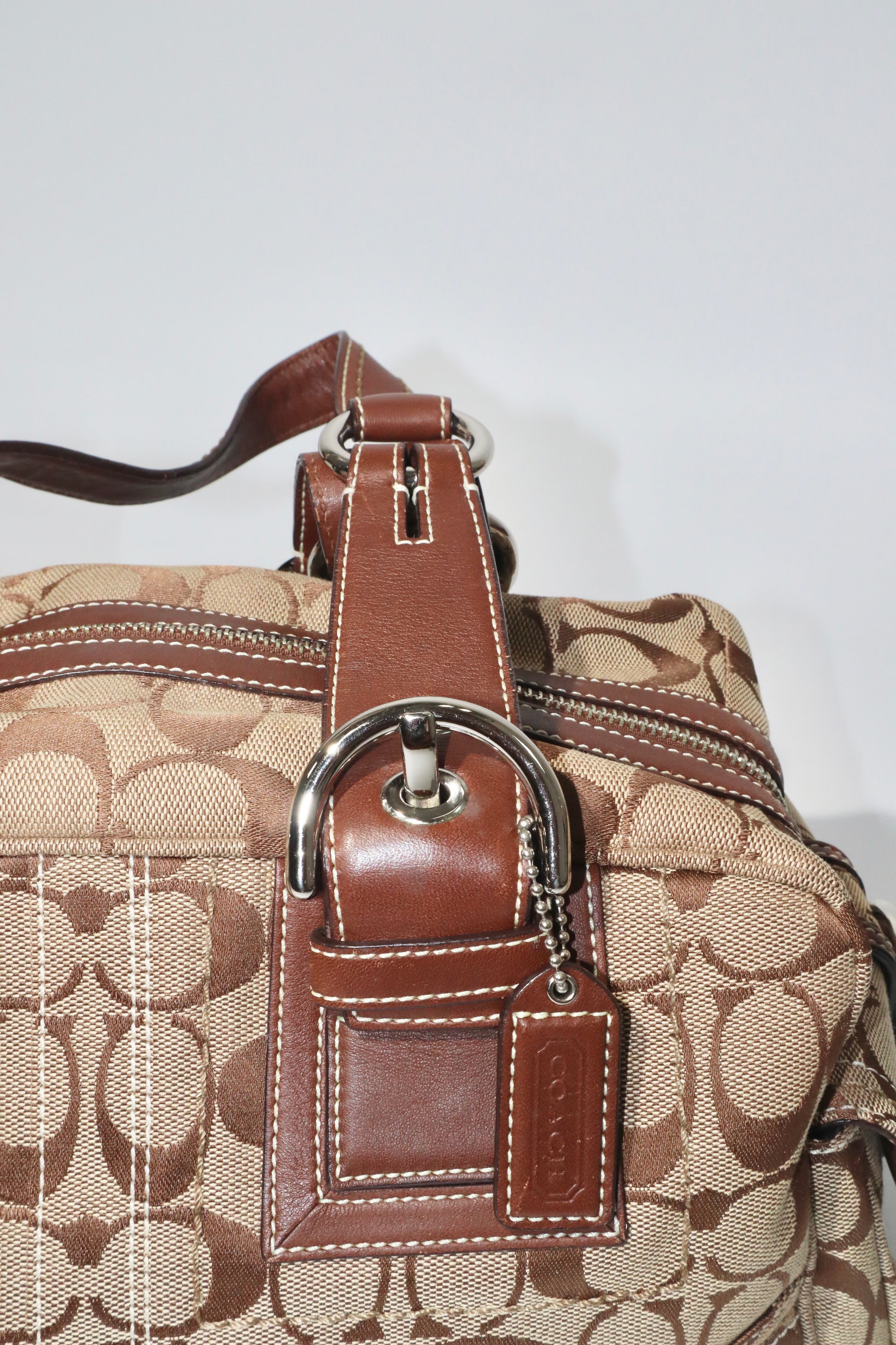 Coach Vintage Duffle Shoulder Bag in Brown - Girl Seazon