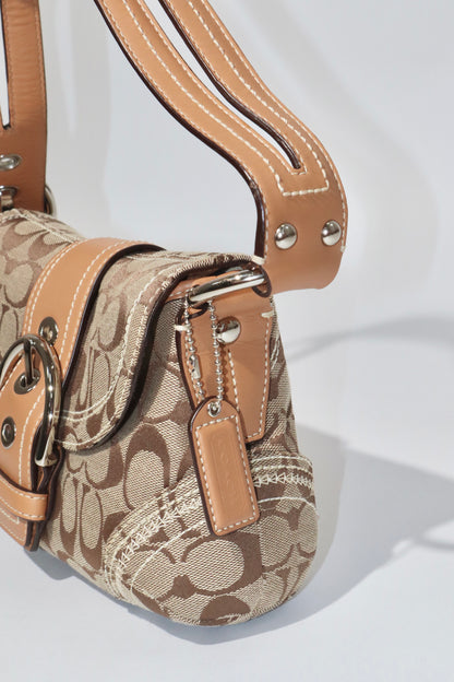 Coach Vintage 2007 Y2K Soho Belt Shoulder Bag in Tan - 100602