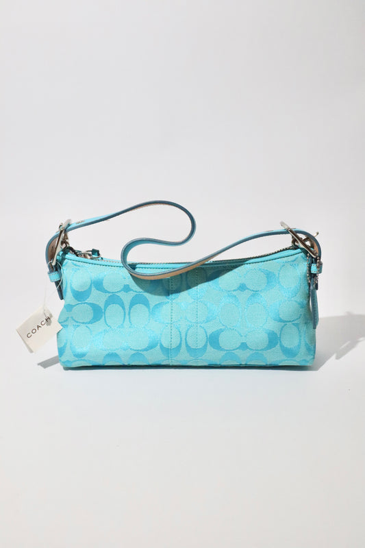 Coach Vintage Baguette Shoulder Bag in Blue
