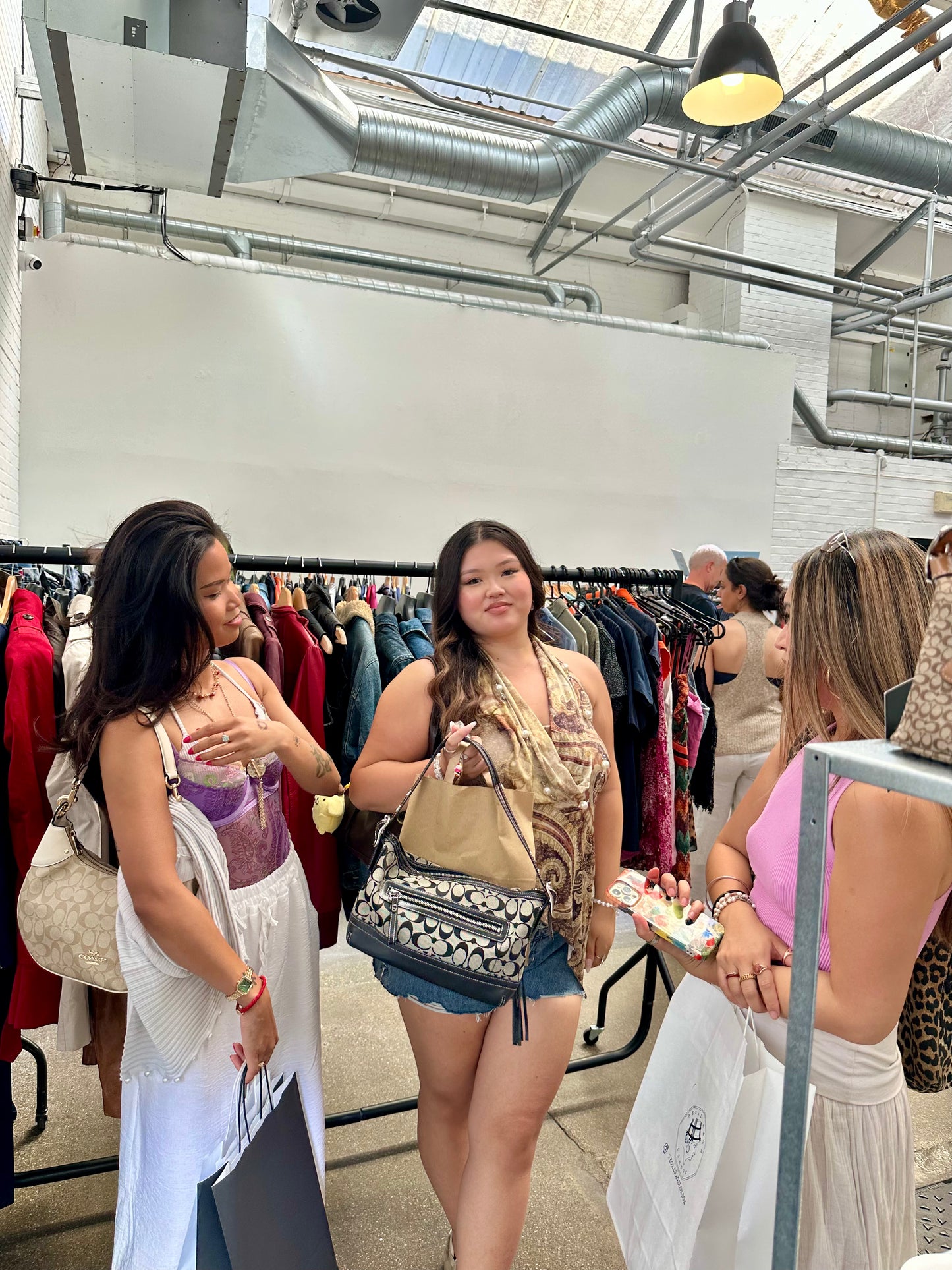 Coach Y2K East West Demi Shoulder Bag in Signature Black/Grey Canvas