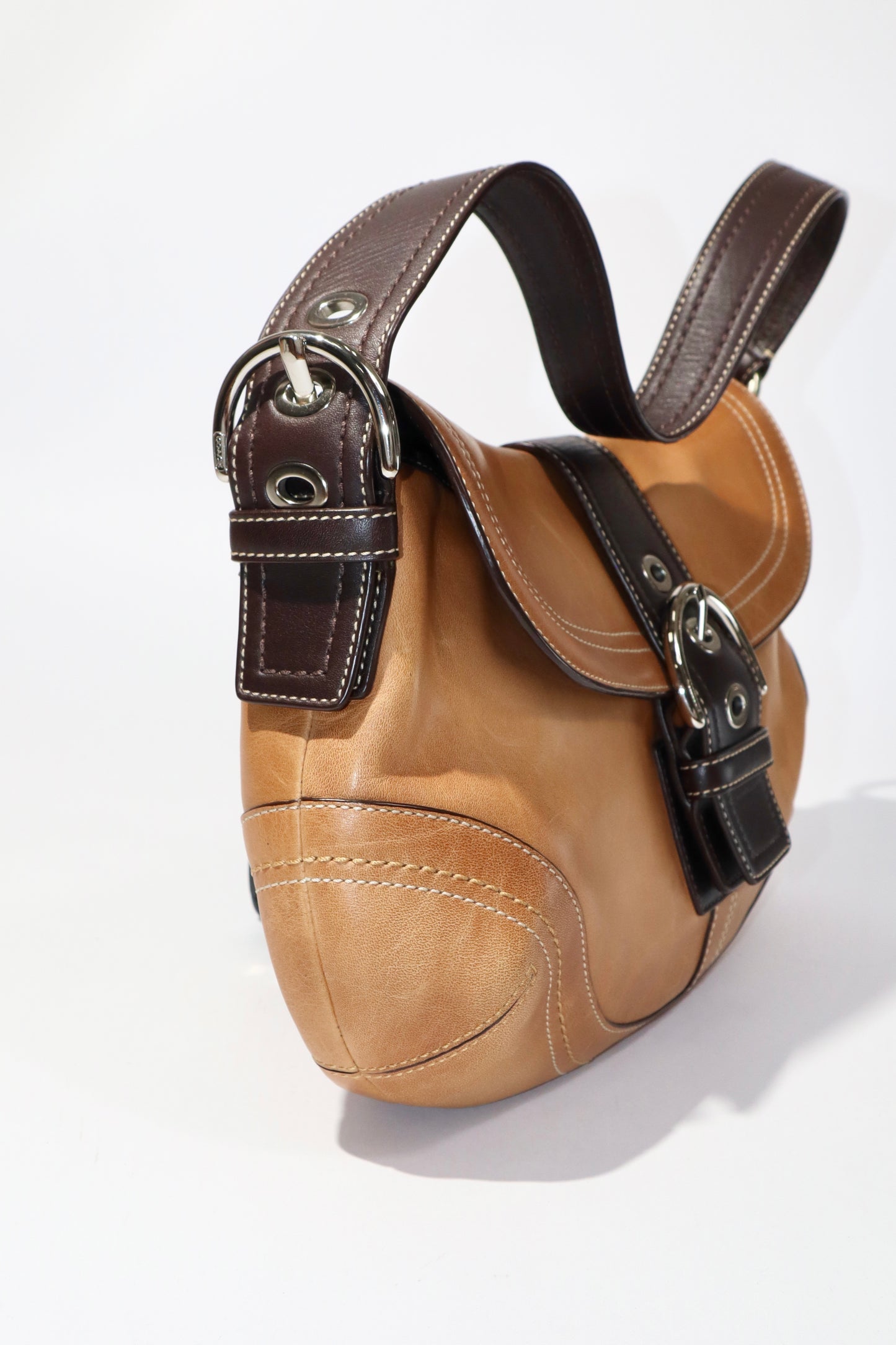 Vintage Coach Soho Large Shoulder Bag & Matching Wallet - F10910