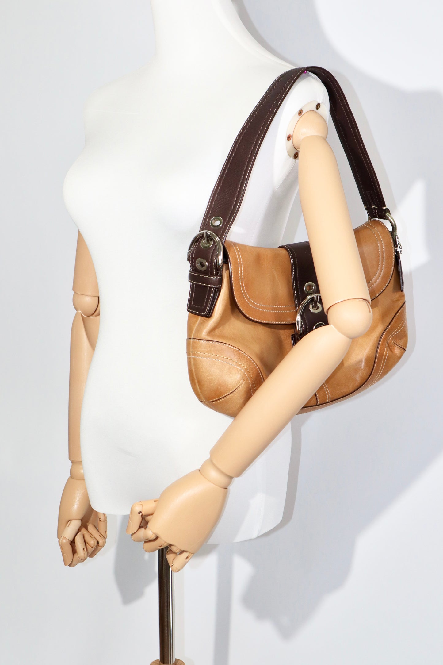 Vintage Coach Soho Large Shoulder Bag & Matching Wallet - F10910