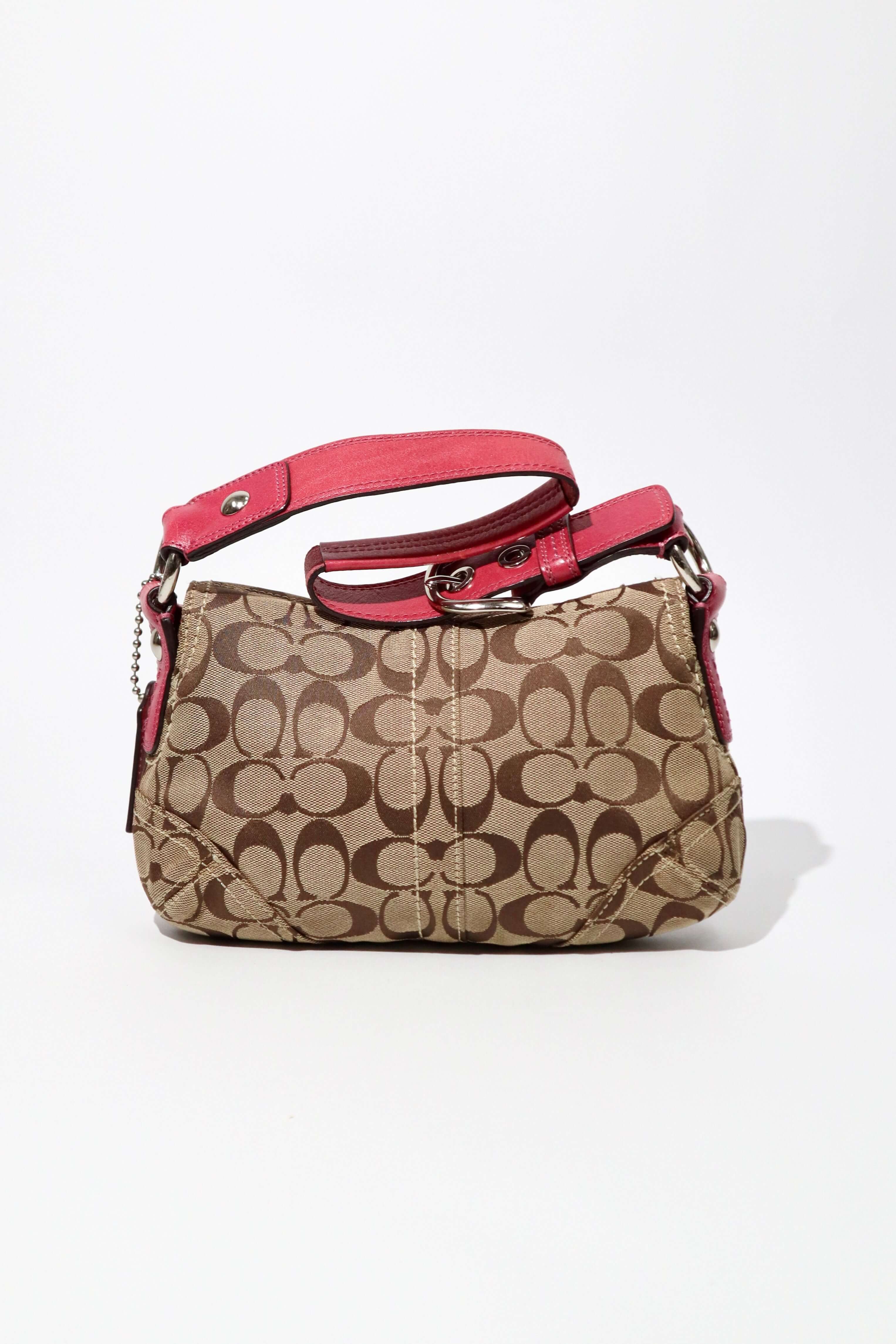 Vintage Coach 2007 Signature Soho Belt Shoulder Bag in Pink – Girl