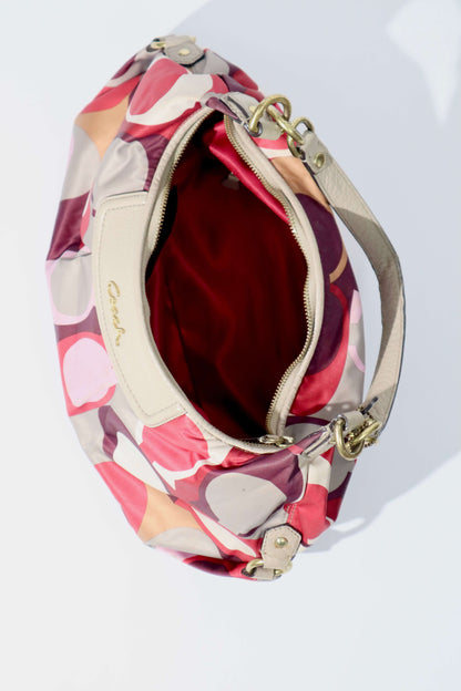 Coach Ashley Drawn Scarf Print Hobo Shoulder Bag