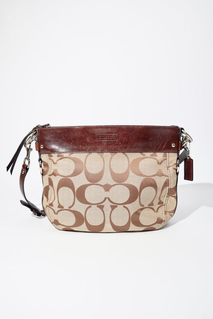 Vintage Coach Zoe Signature Canvas Tote Bag in Brown