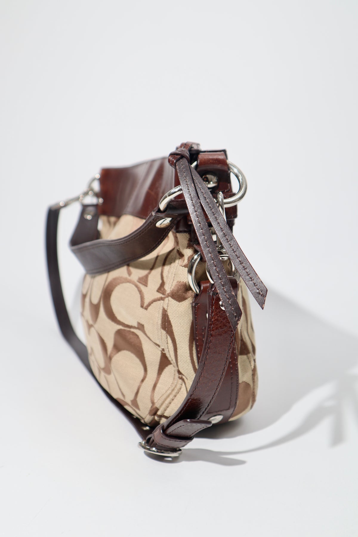 Vintage Coach Zoe Signature Canvas Tote Bag in Brown
