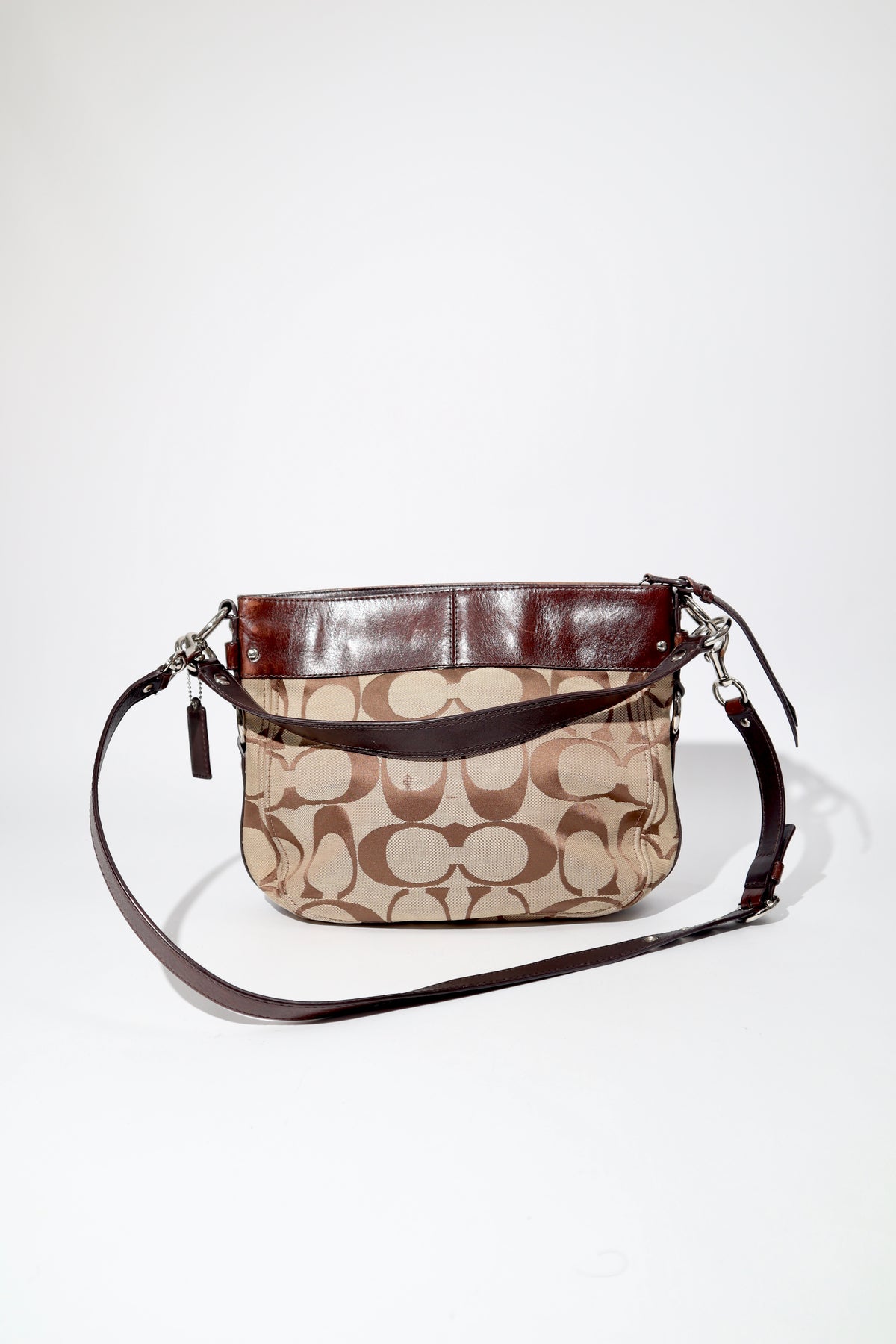 Vintage Coach Zoe Signature Canvas Tote Bag in Brown