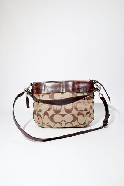 Vintage Coach Zoe Signature Canvas Tote Bag in Brown