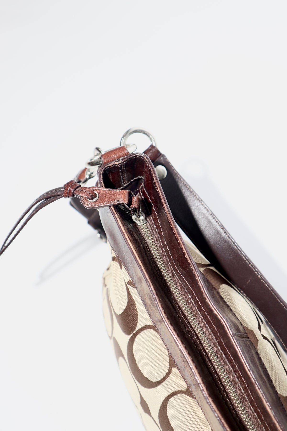 Vintage Coach Zoe Signature Canvas Tote Bag in Brown
