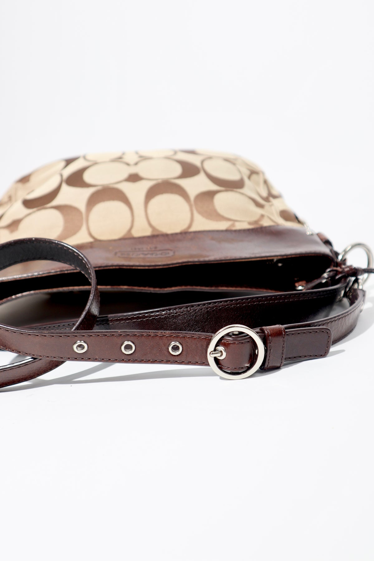 Vintage Coach Zoe Signature Canvas Tote Bag in Brown