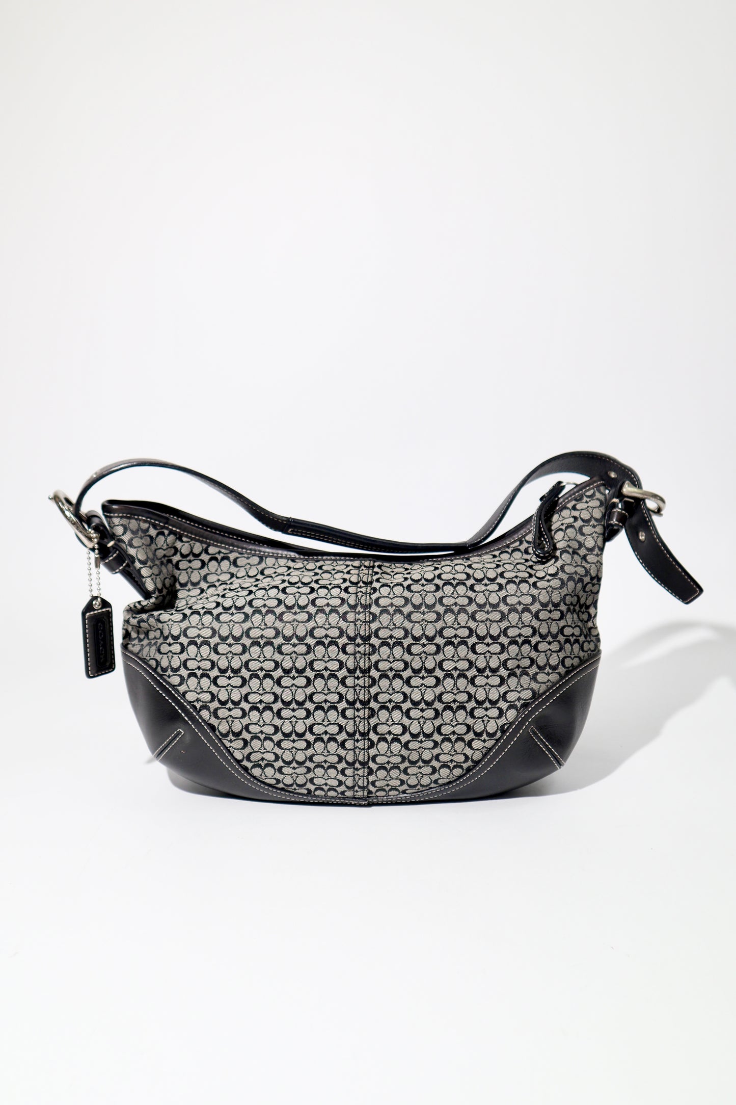 Vintage Coach Signature Sufflette Hobo Shoulder Bag