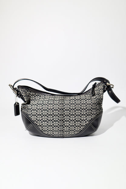 Vintage Coach Signature Sufflette Hobo Shoulder Bag