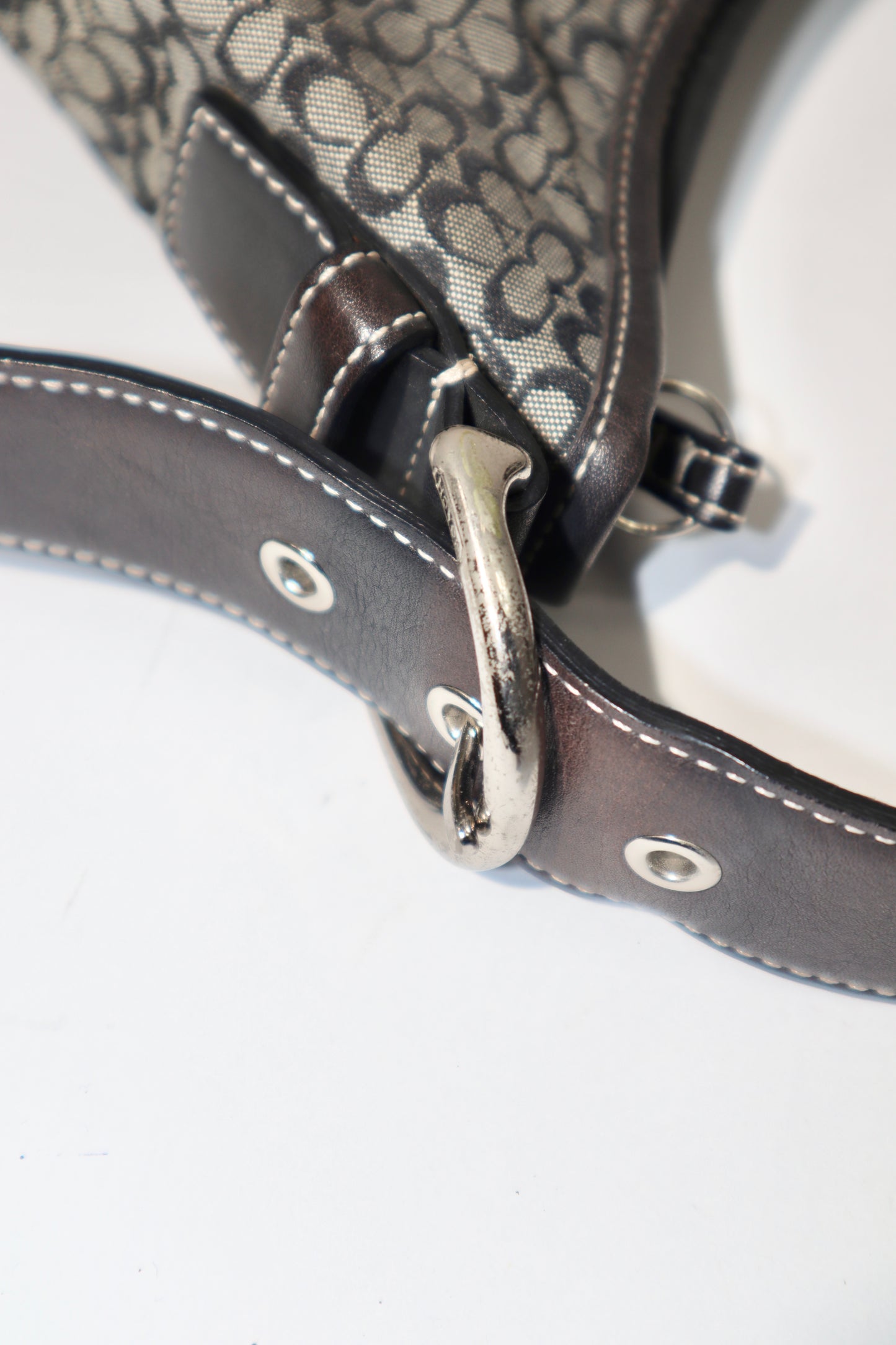 Vintage Coach Signature Sufflette Hobo Shoulder Bag