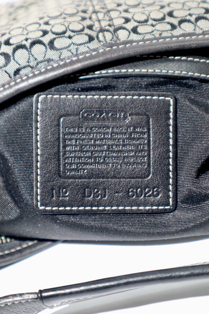 Vintage Coach Signature Sufflette Hobo Shoulder Bag