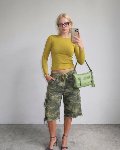 Coach Y2K East West Demi Shoulder Bag in Green
