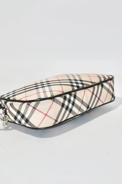 Vintage Burberry Nova Check clutch bag - beige check pattern