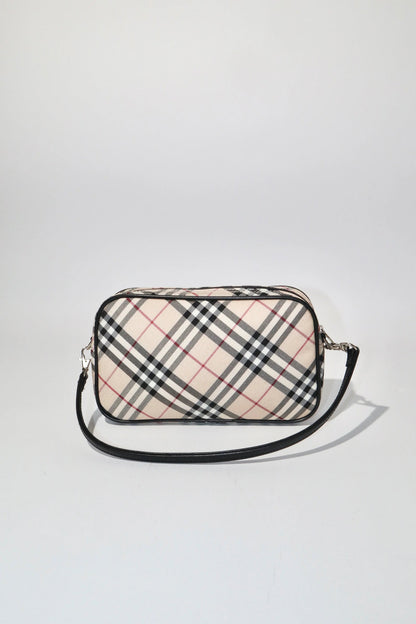 Vintage Burberry Nova Check clutch bag - beige check pattern