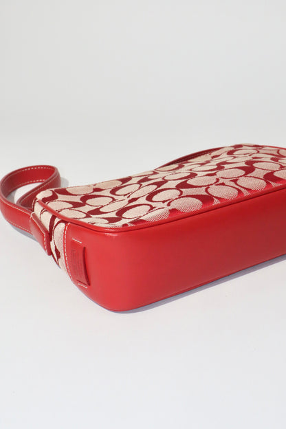 Coach Vintage 2001 Square Pouch in Red - Girl Seazon
