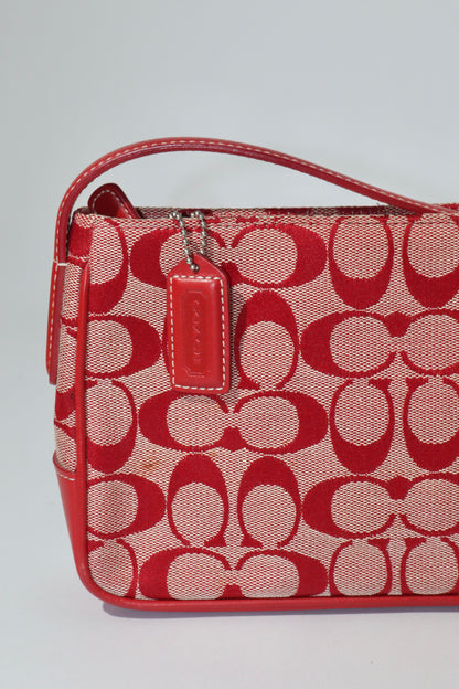Coach Vintage 2001 Square Pouch in Red - Girl Seazon