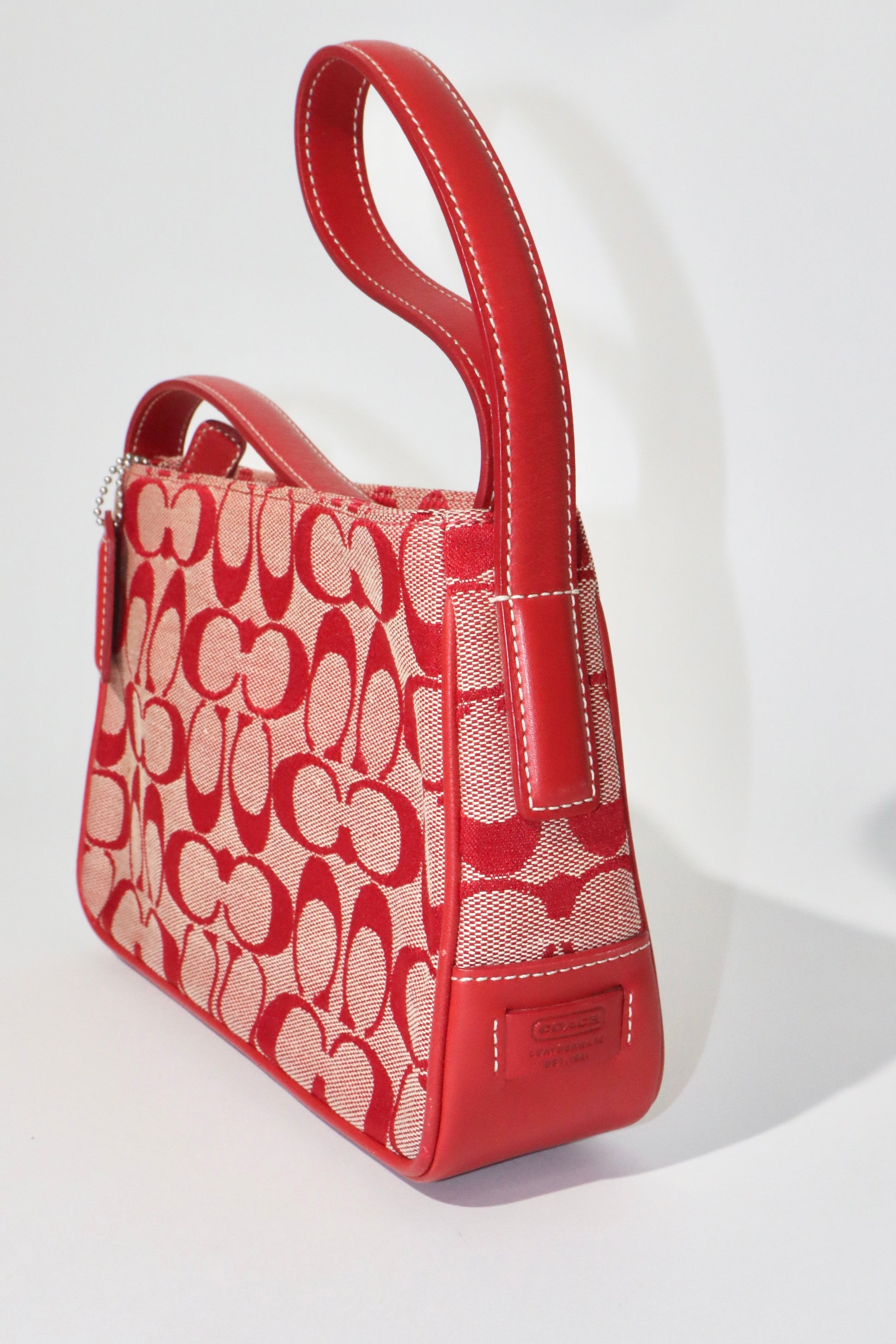 Coach Vintage 2001 Square Pouch in Red - Girl Seazon