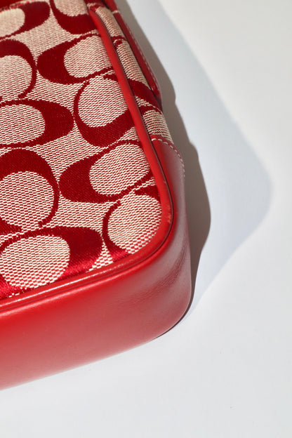 Coach Vintage 2001 Square Pouch in Red - Girl Seazon