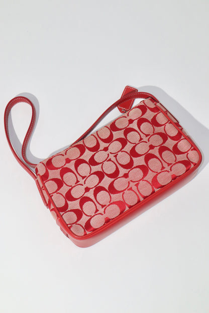 Coach Vintage 2001 Square Pouch in Red - Girl Seazon
