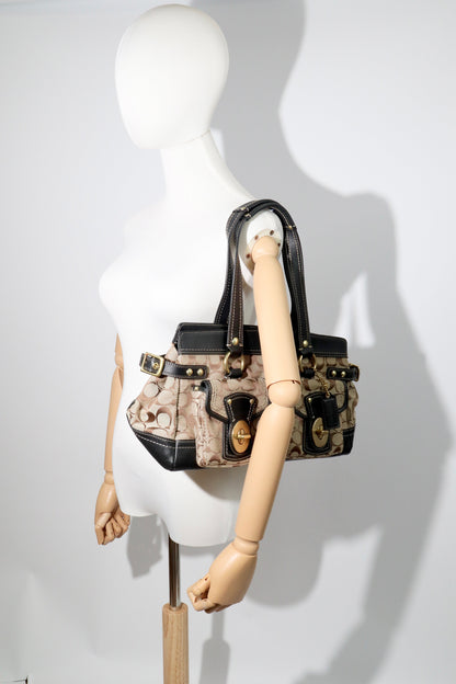 Coach Vintage 2002 Leather Satchel Gardenia Handbag - Girl Seazon