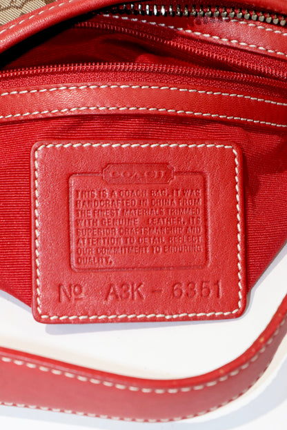 Coach Vintage 2003 Demi Pouch in Brown/Red - Girl Seazon