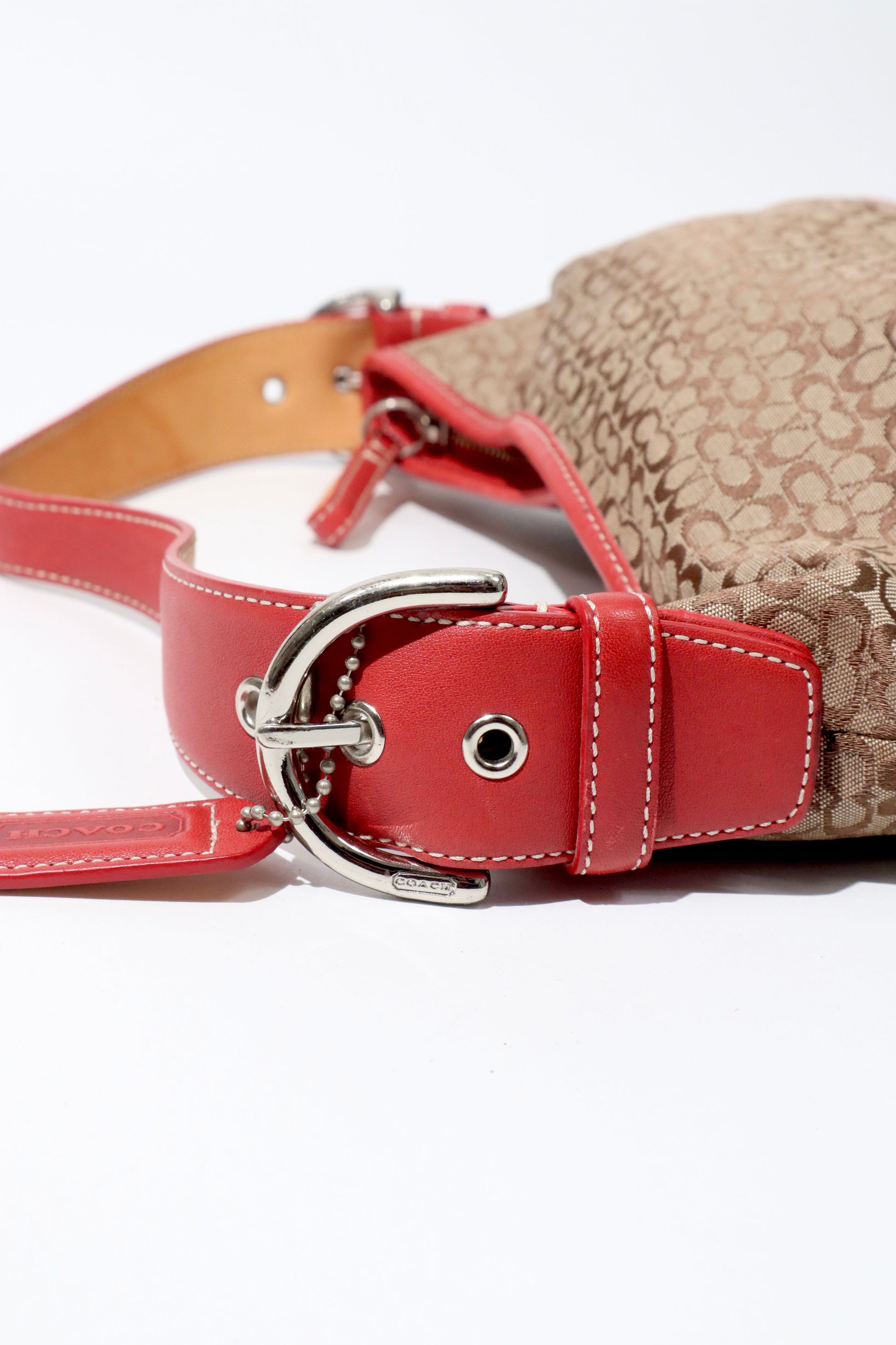 Coach Vintage 2003 Demi Pouch in Brown/Red - Girl Seazon