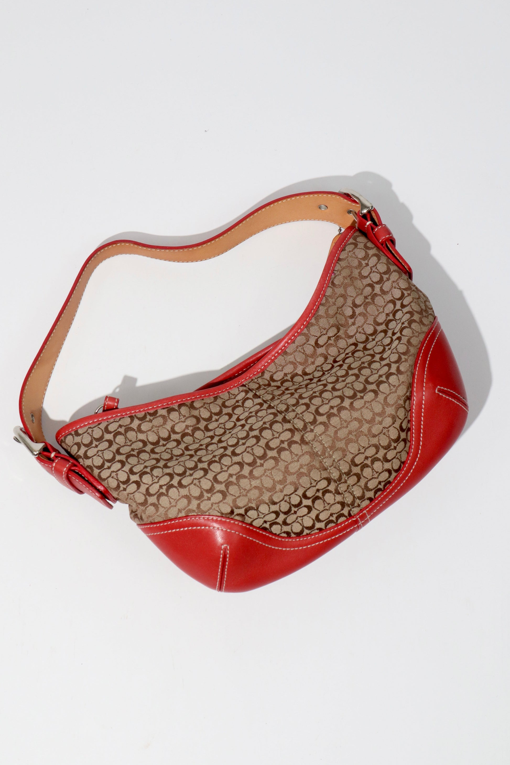 Coach Vintage 2003 Demi Pouch in Brown/Red - Girl Seazon