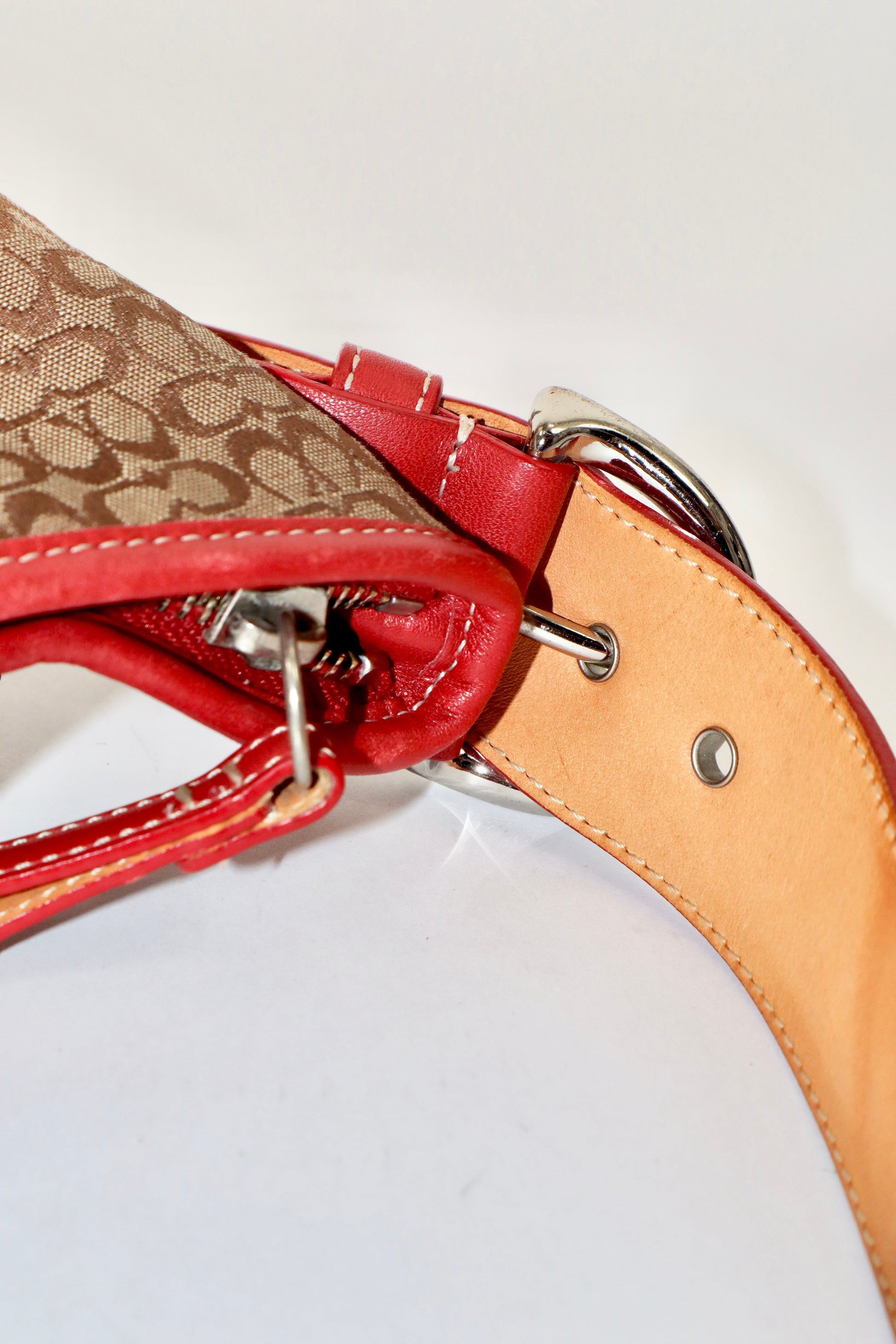 Coach Vintage 2003 Demi Pouch in Brown/Red - Girl Seazon