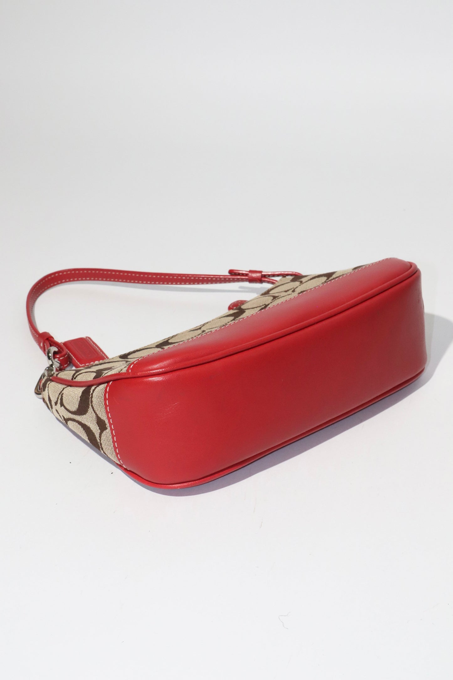 Coach Vintage 2003 Mini Pouch in Brown & Red - Girl Seazon