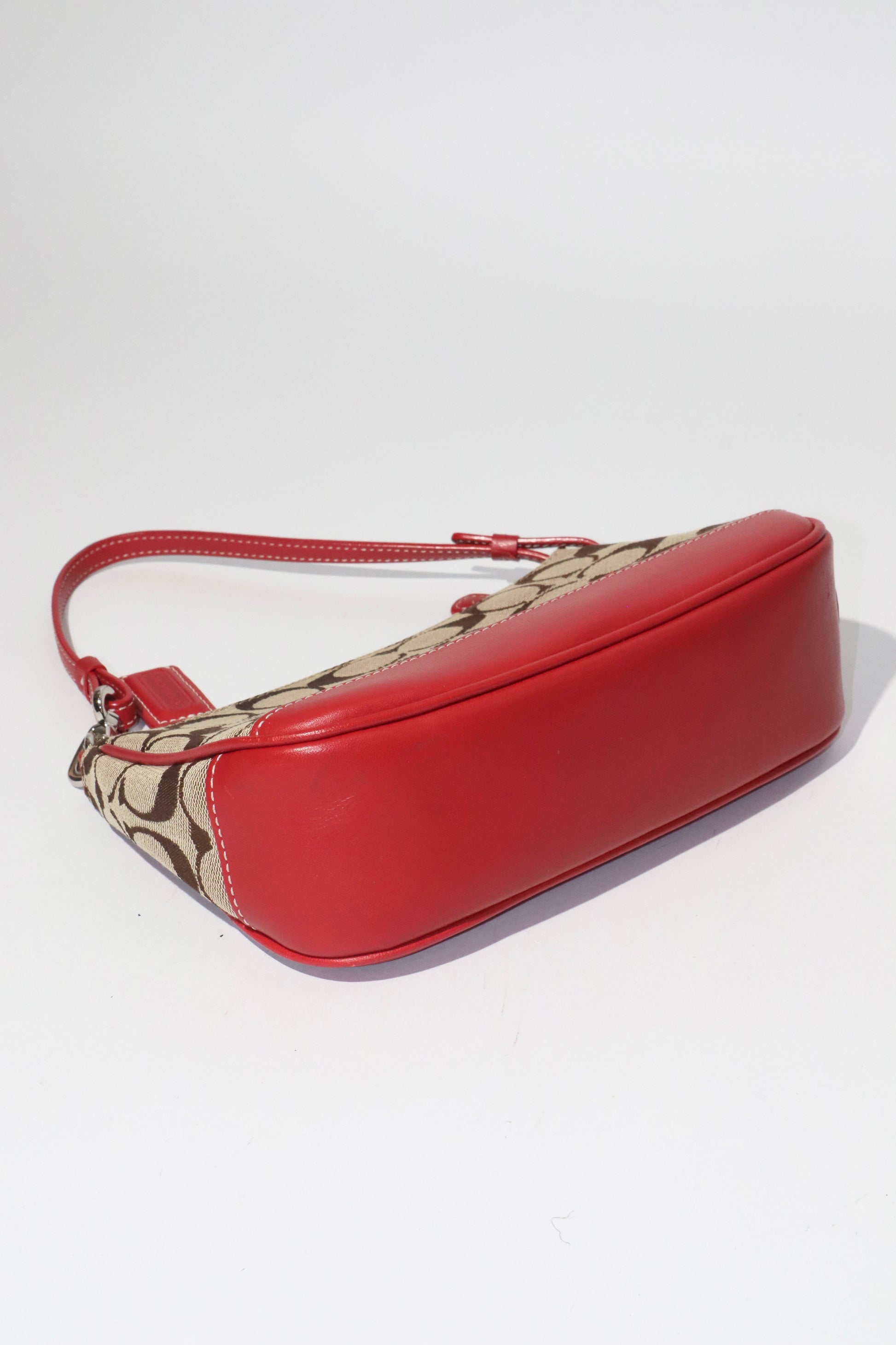 Coach Vintage 2003 Mini Pouch in Brown & Red - Girl Seazon
