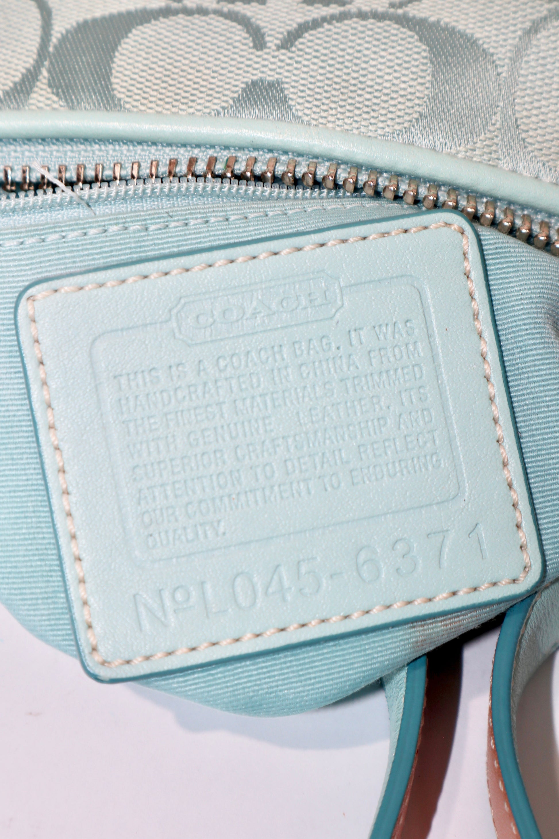Coach Vintage 2004 Turquoise Demi Shoulder Bag - Girl Seazon