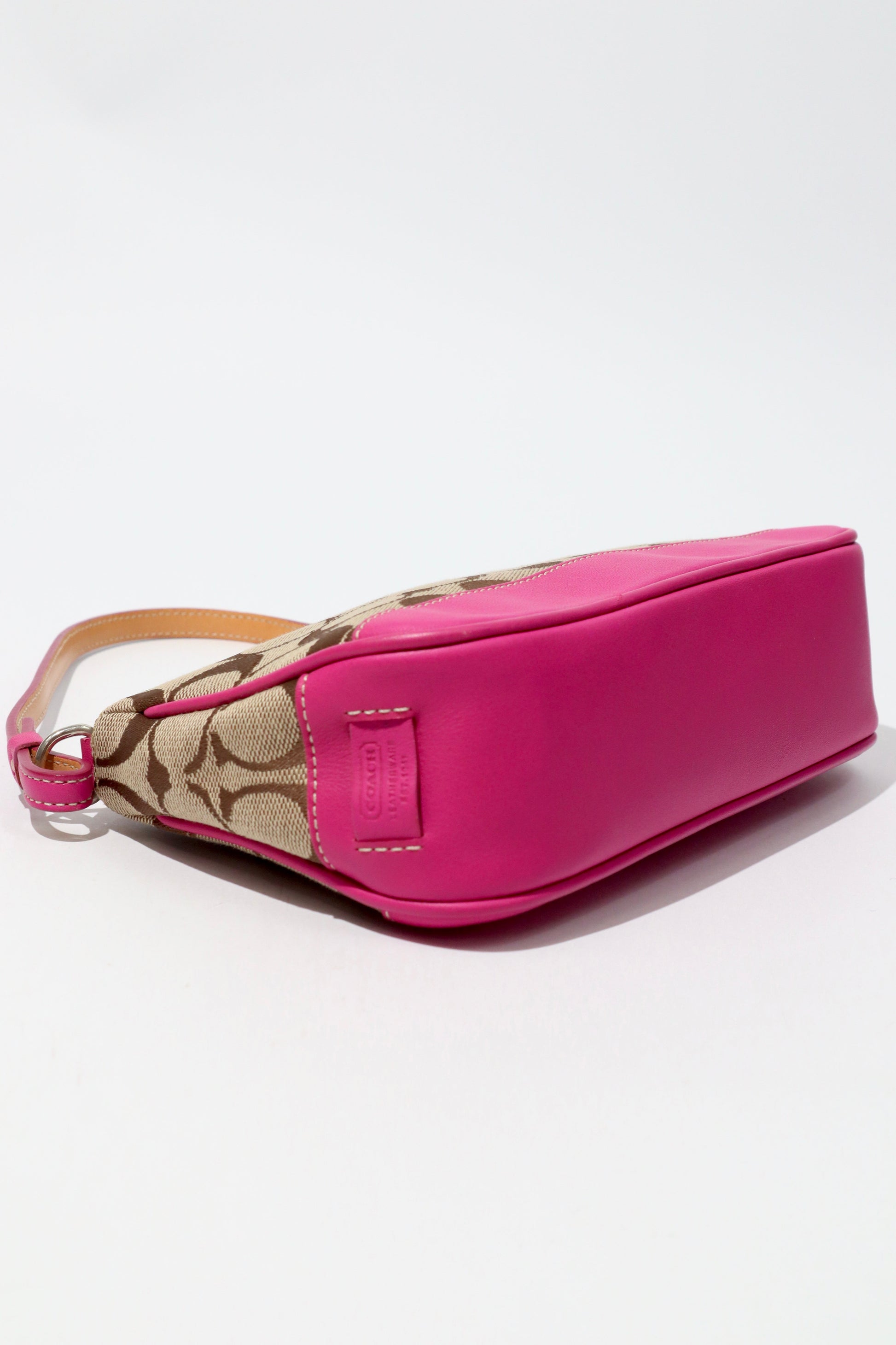 Coach Vintage 2004 Y2K Canvas Mini Pouch in Pink & Brown - Girl Seazon