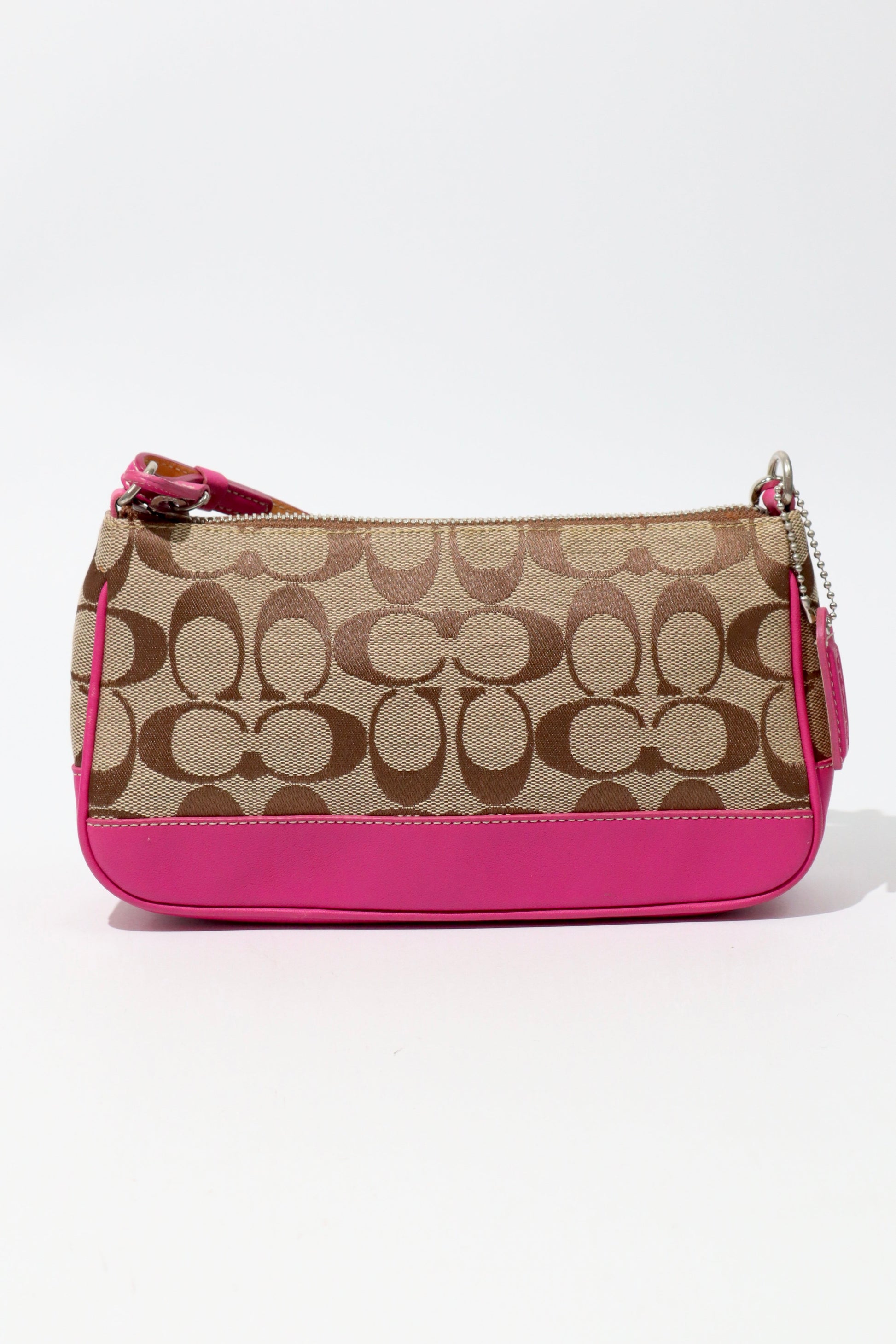 Coach Vintage 2004 Y2K Canvas Mini Pouch in Pink & Brown - Girl Seazon