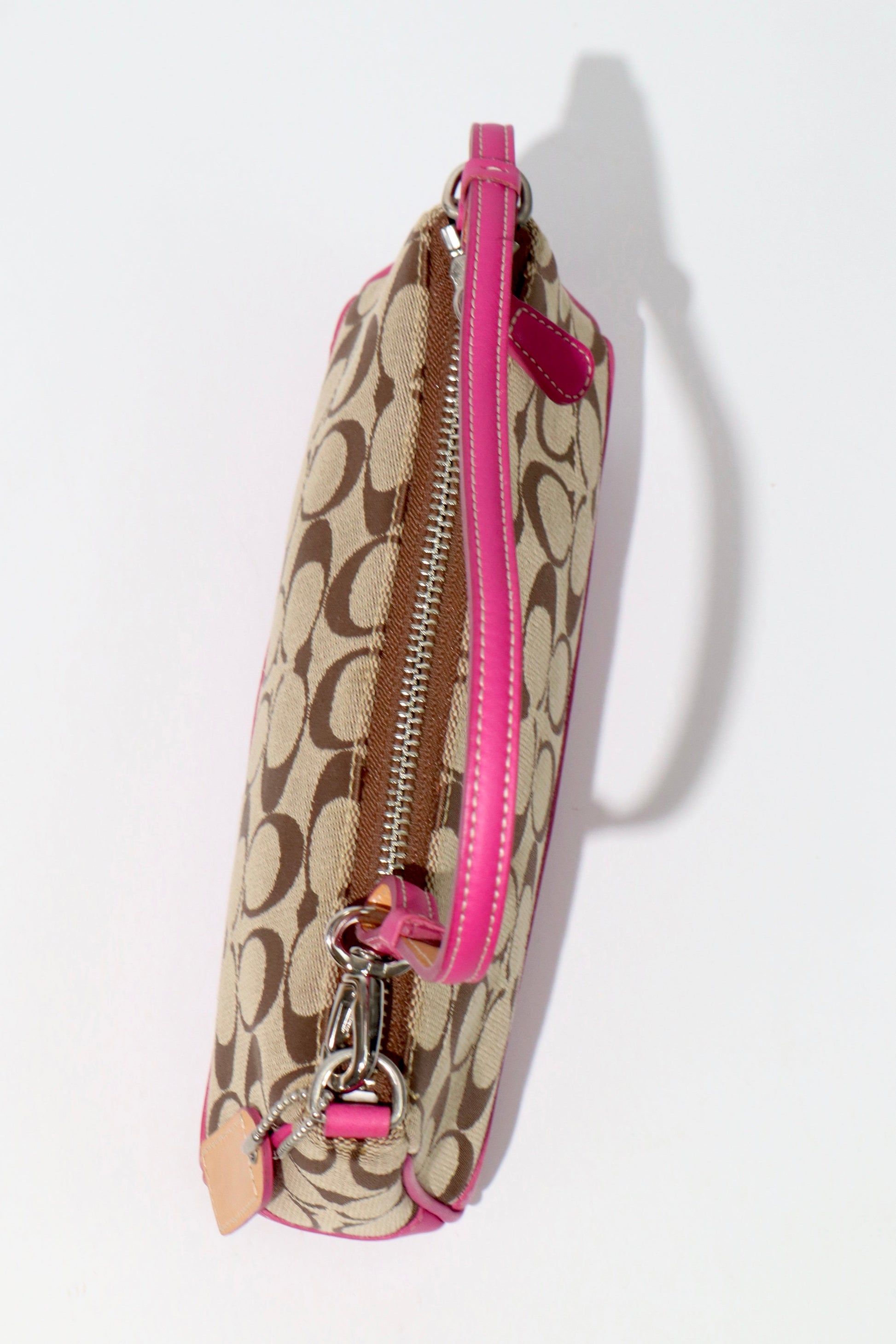 Coach Vintage 2004 Y2K Canvas Mini Pouch in Pink & Brown - Girl Seazon